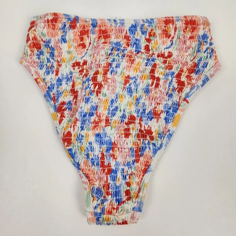 L*Space Barlette Bikini Bitsy Bottom in Flowers Forever Size Small
